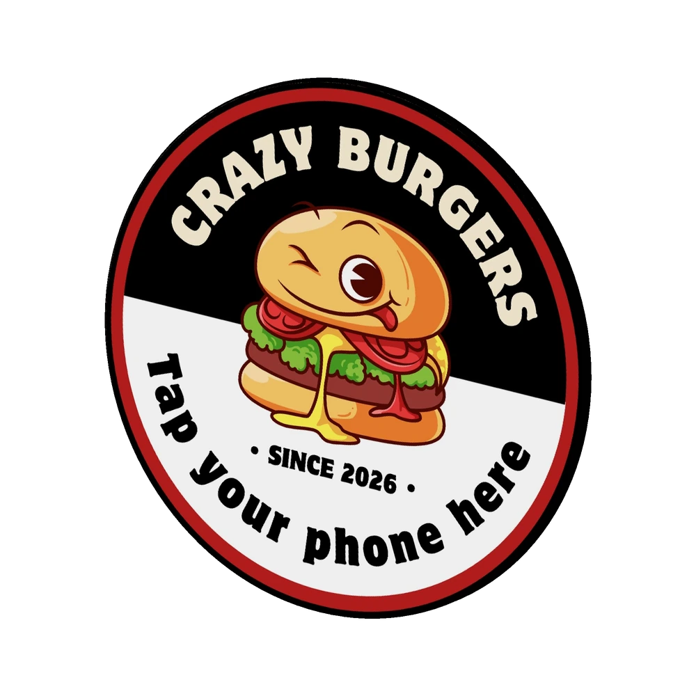 Primjer personalizirane plakete: Crazy Burgers